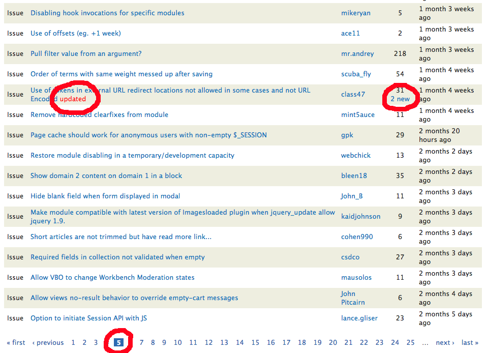 issue with new comment listed on page 5
